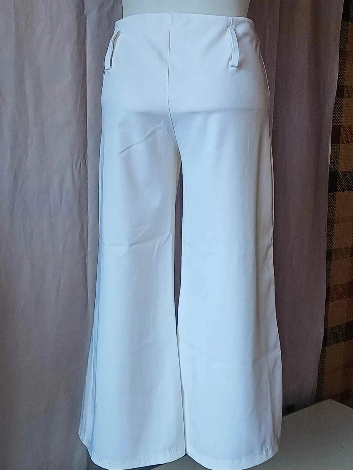 Pantacourt sarouel branco 36 yk2000 vintage – photo 11